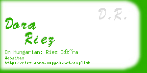 dora riez business card